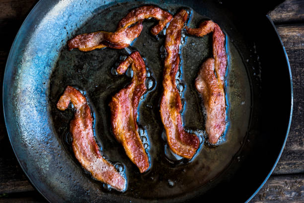 bacon, comida gordurosa 