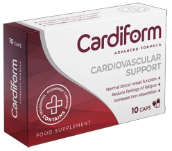 CardiForm para limpeza dos vasos sanguíneos e hipertensão Portugal